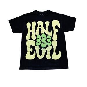333 Half Evil Big T Shirt Men's Medium Streetwear Avante Garde